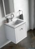 Oristo Montebianco lustro w ramie 40x80cm biały mat OR47-L-RAOO-40-2